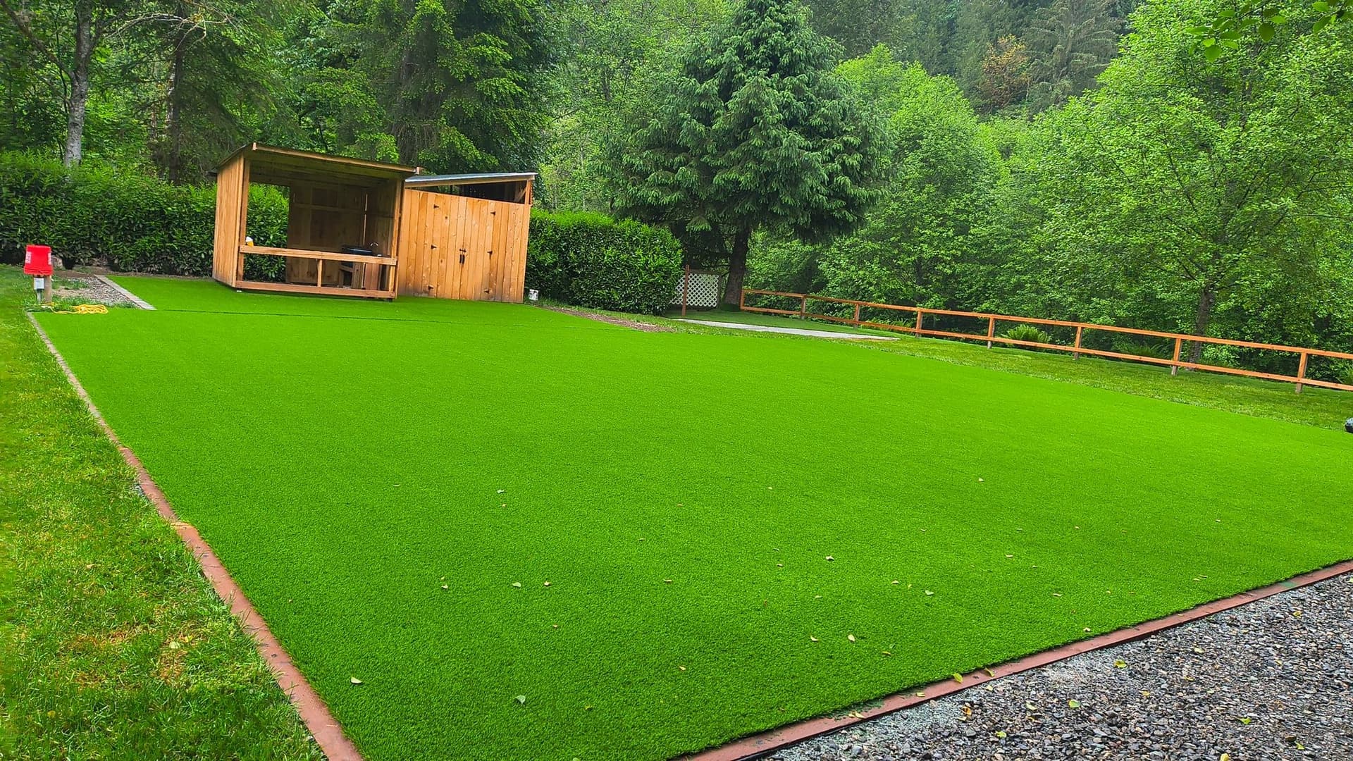 Lush green lawn maintained by Superlux Gardening & Landscaping