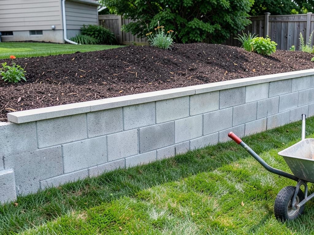 Concrete Block Retaining Wall