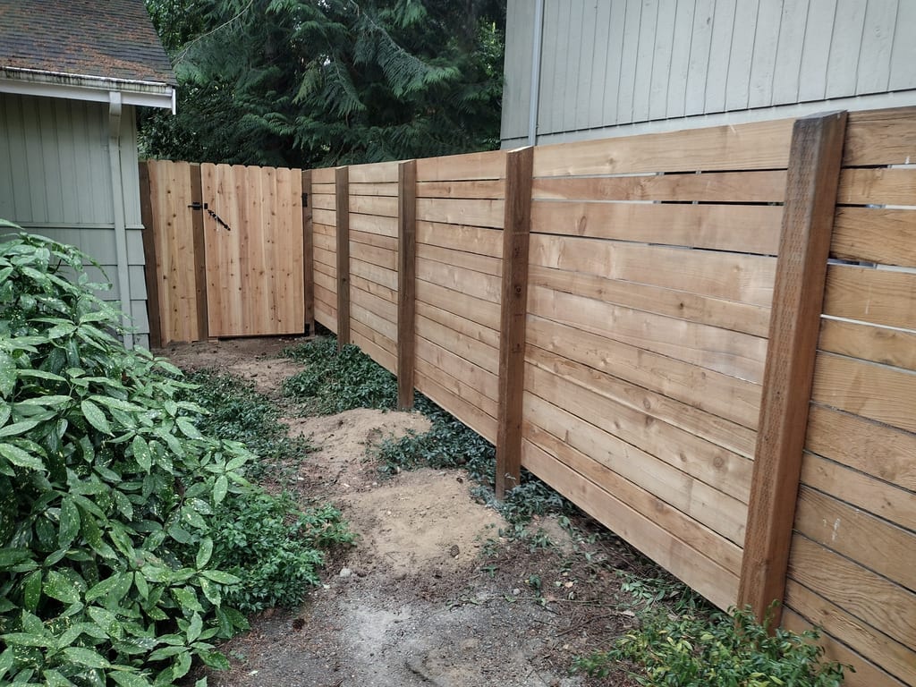 Wood Fence Installation by Superlux Gardening & Landscaping